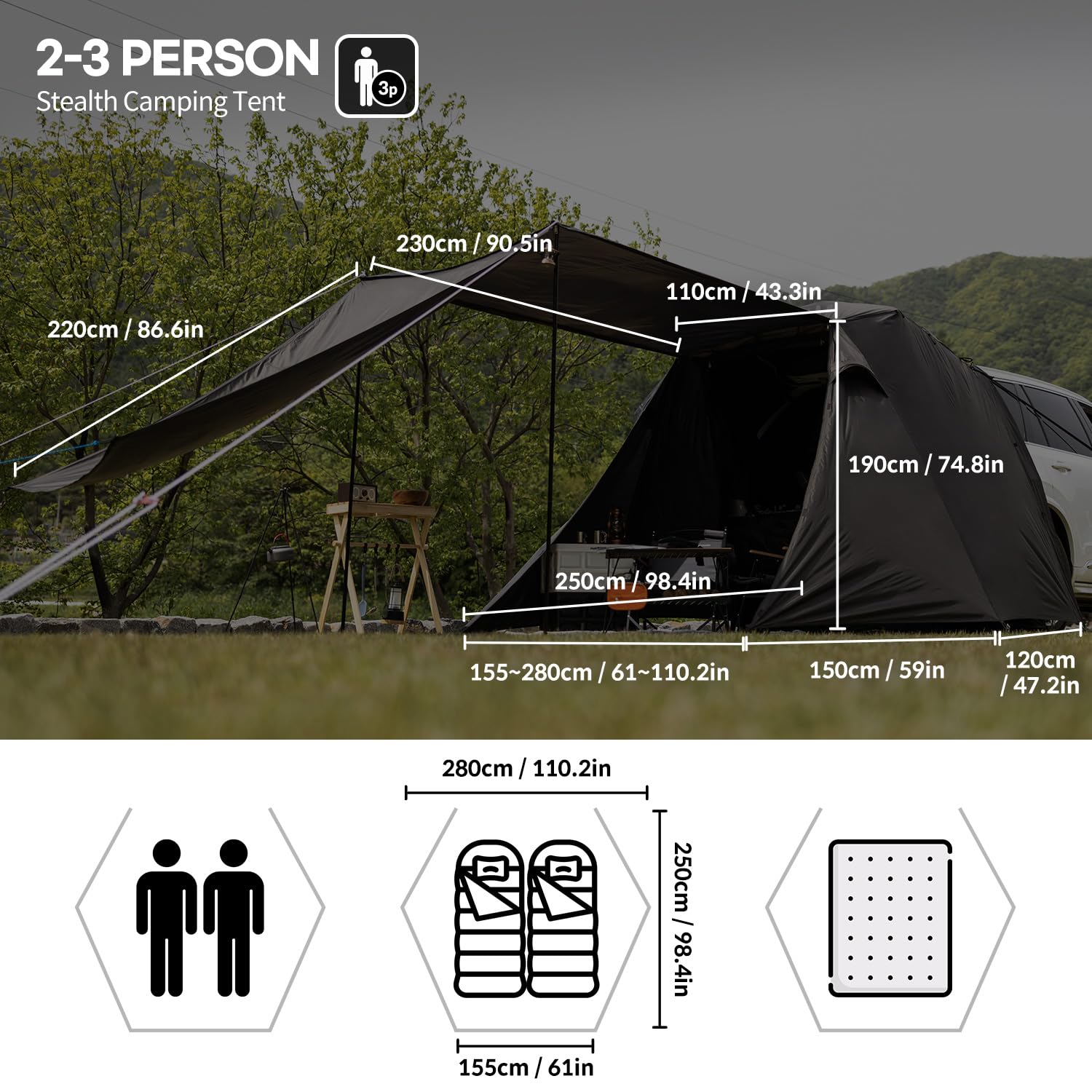 Amazon.com: IDOOGEN: Tailgate tent